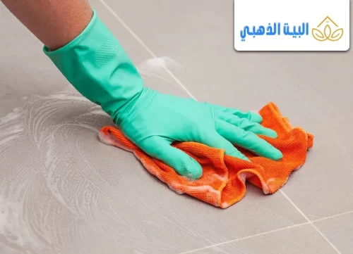 طريقة تنظيف السيراميك الخشن من الاسمنت الأبيض